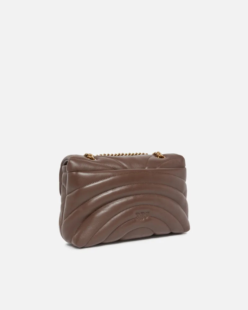 Borsa a tracolla grande Love Bag Puff trapunta farfalla