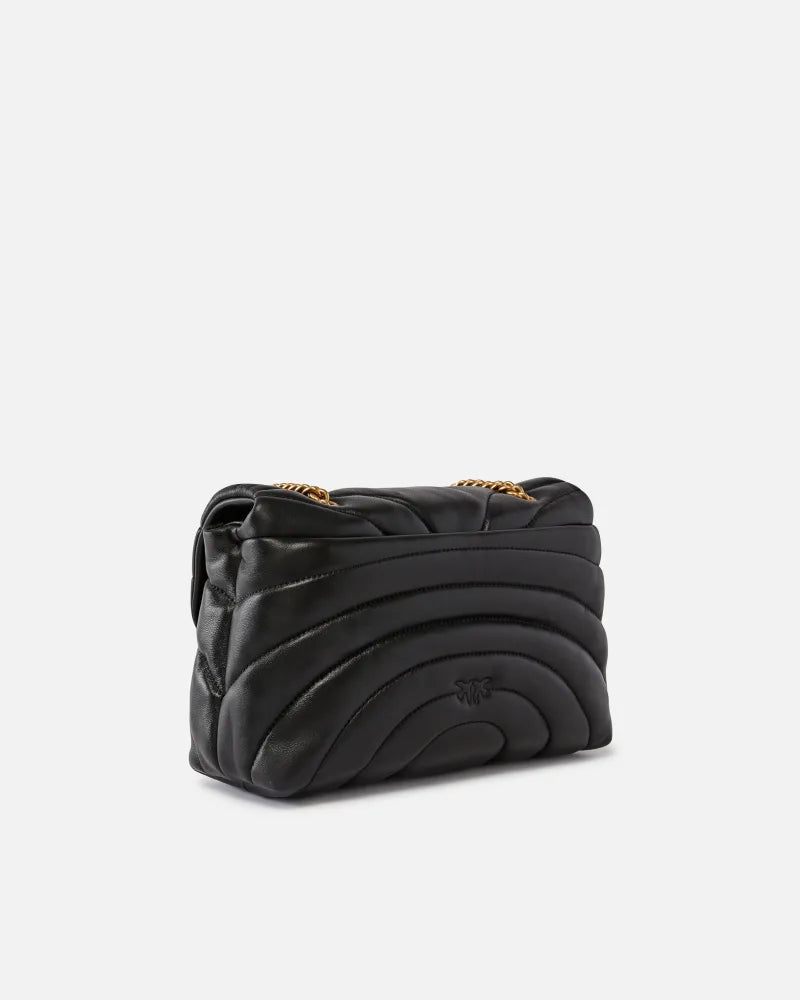 Borsa a tracolla grande Love Bag Puff trapunta farfalla