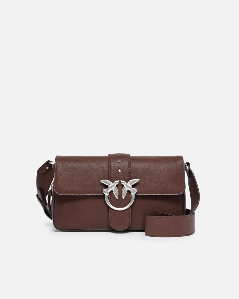 Love Bag Slouchy in pelle con zip