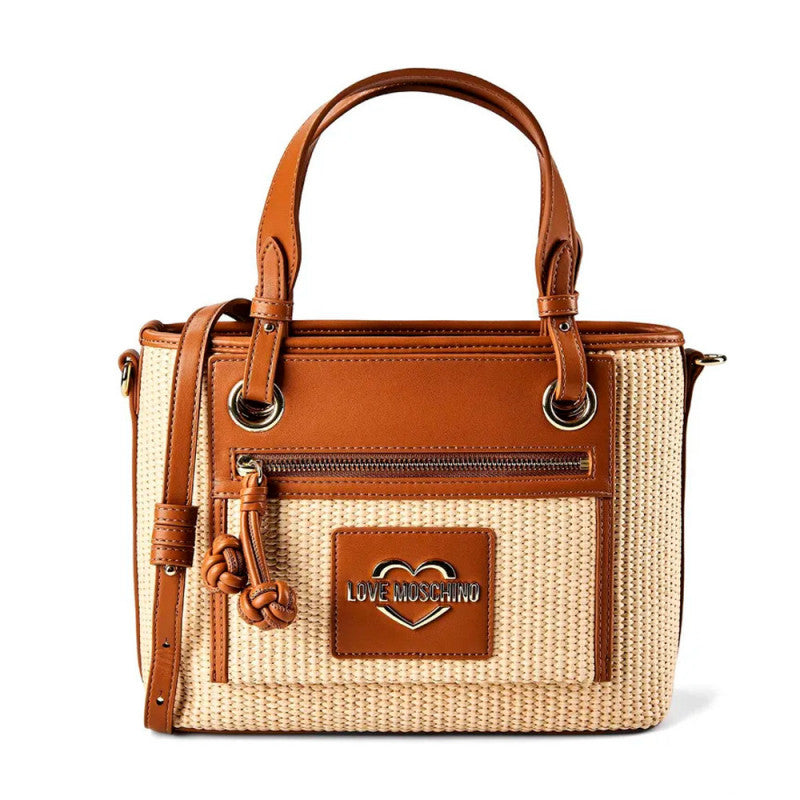 Borsa rafia love Moschino