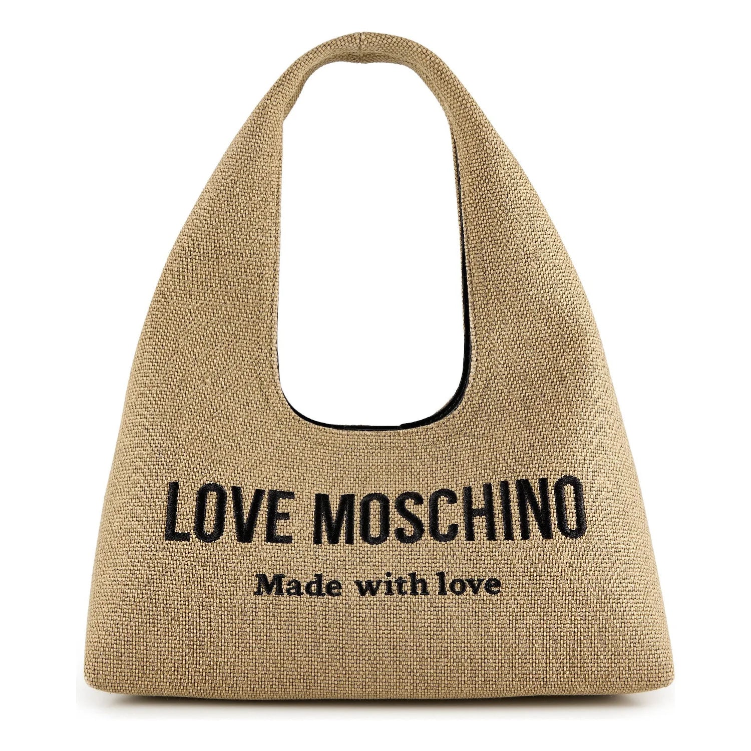 Borsa hobo canvas Love Moschino