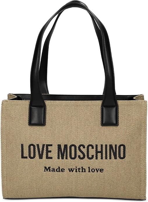 Borsa shopping canvas love Moschino