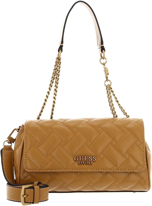 GUESS Gracelynn Flap Crossbody Bag Mustard