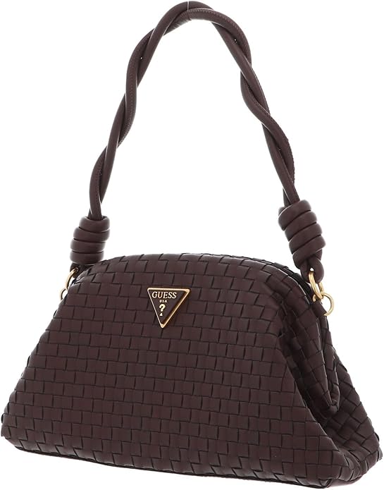 GUESS Lisbet Frame Clutch - Mahogany