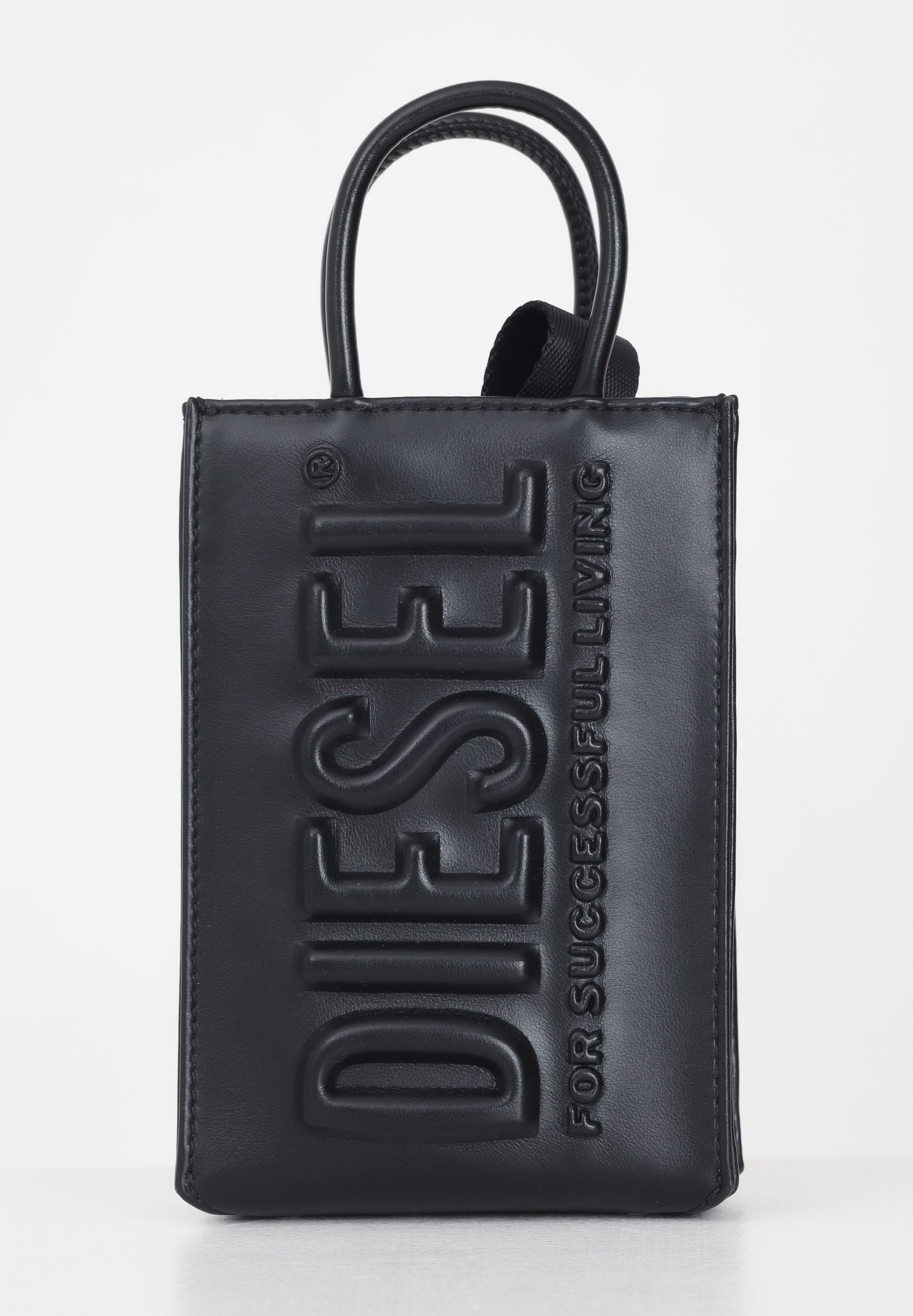 Borsa a mano da donna con maxi Superlogo Diesel tridimensionale