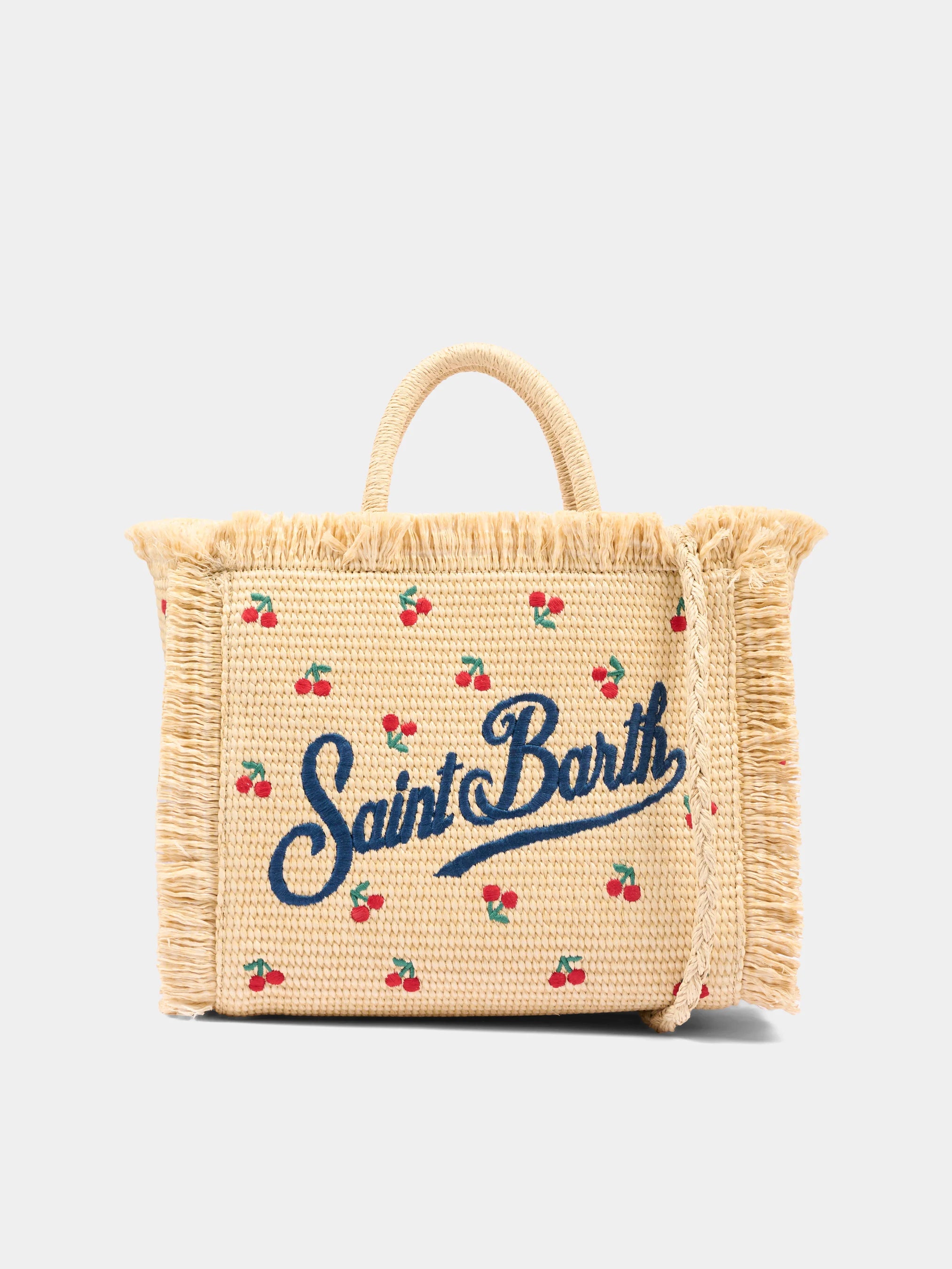 Borsa colette rafia cherry Saint Barth