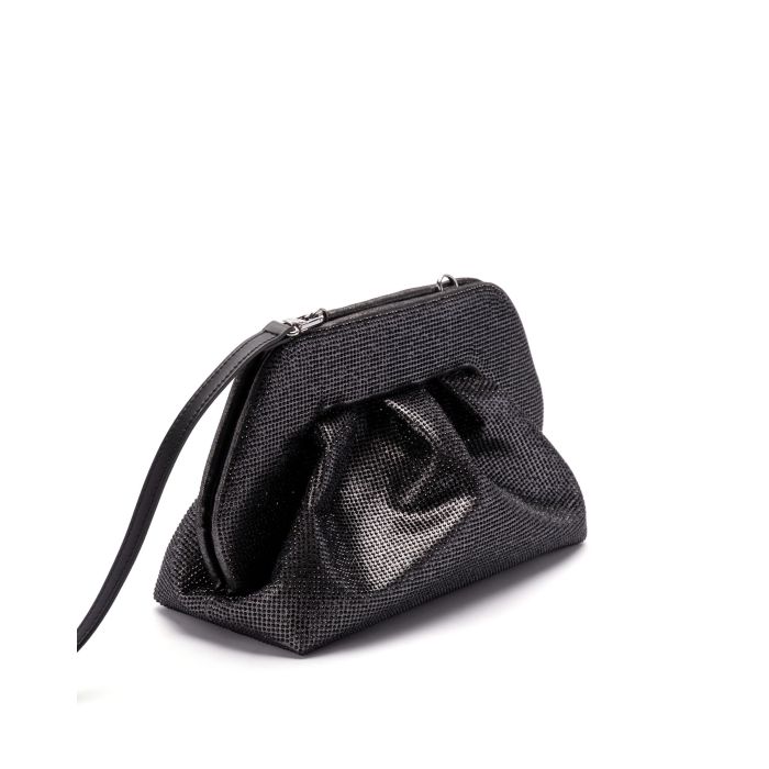 Tia Strass Black Shoulder Bag TMFW24TS-X1