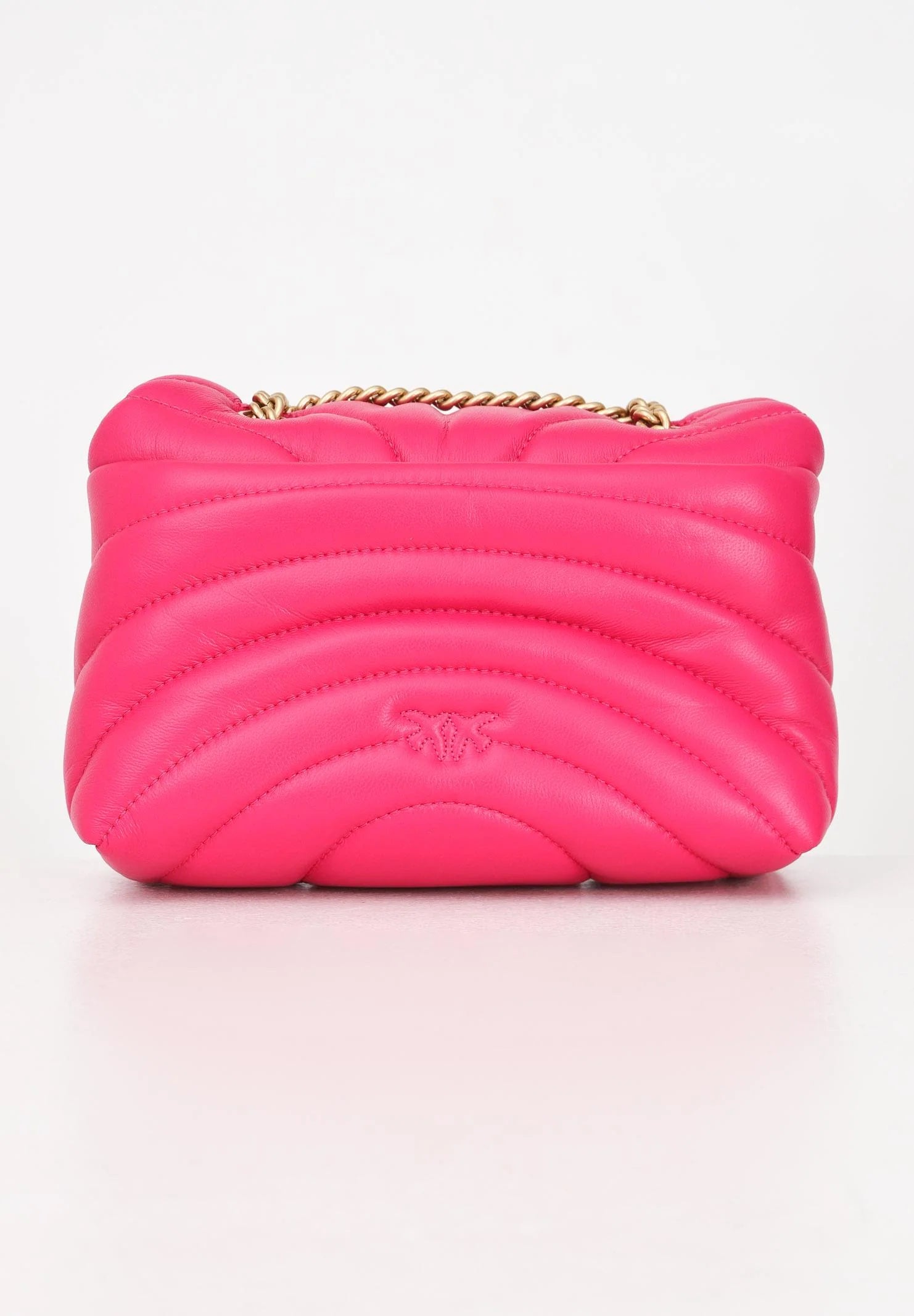 Borsa a tracolla Mini Love Bag Puff fucsia da donna