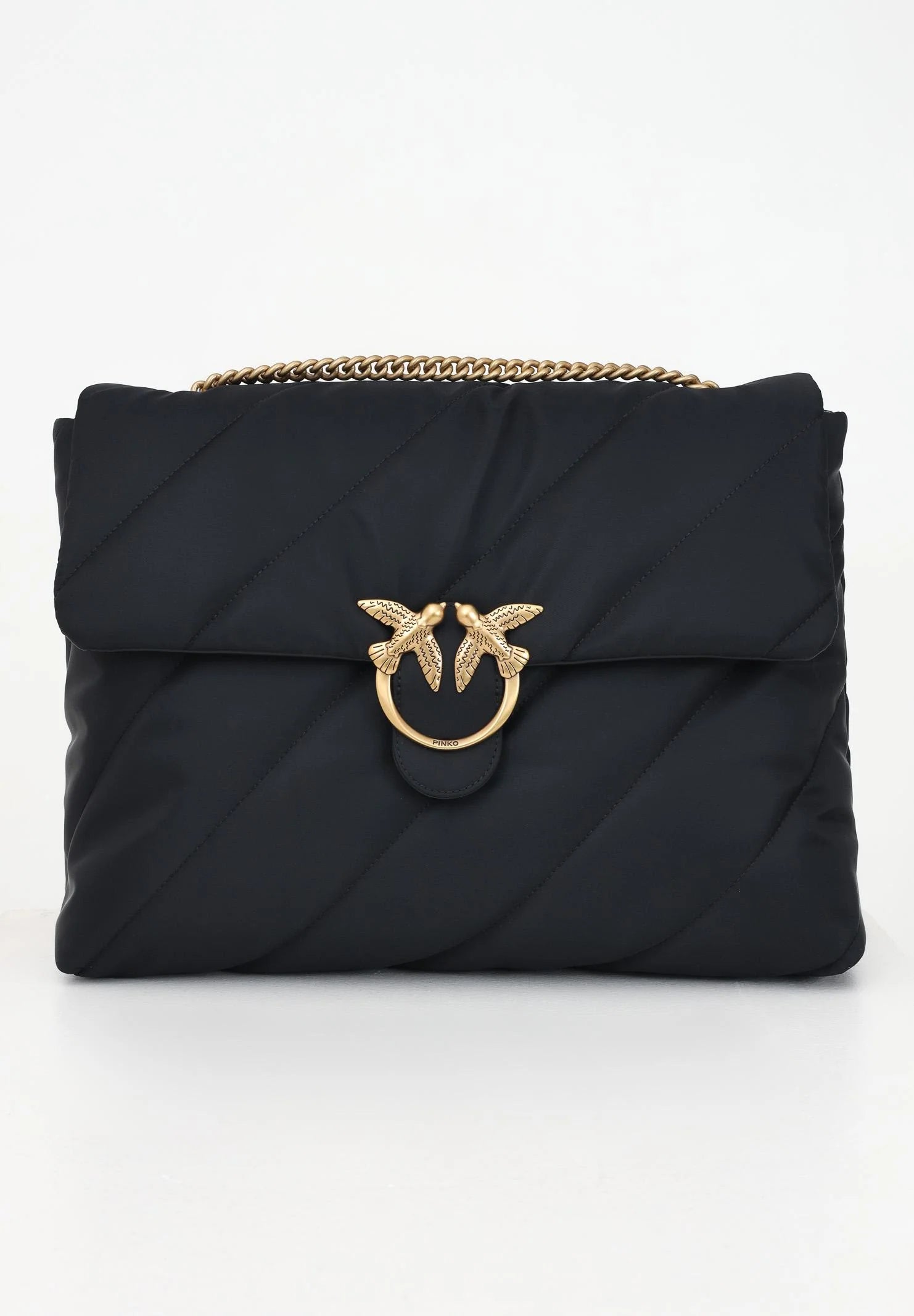 Shopper Extra Love Bag Puff nera da donna