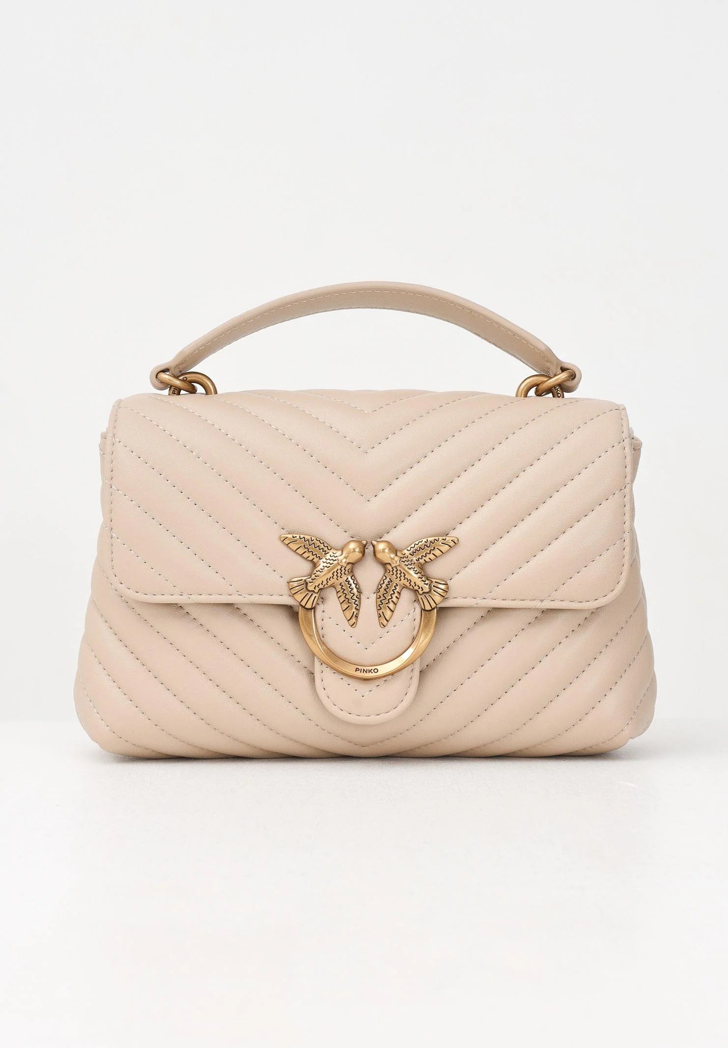 PINKO Borsa a mano Mini Lady Love Bag Puff beige da donna